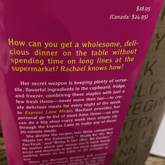 Rachel Ray Express Lane Meals Food Network softcover cookbook - Picture 6 of 7